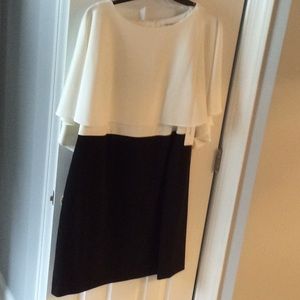 Brand new Calvin Klein cape style dress, beautiful